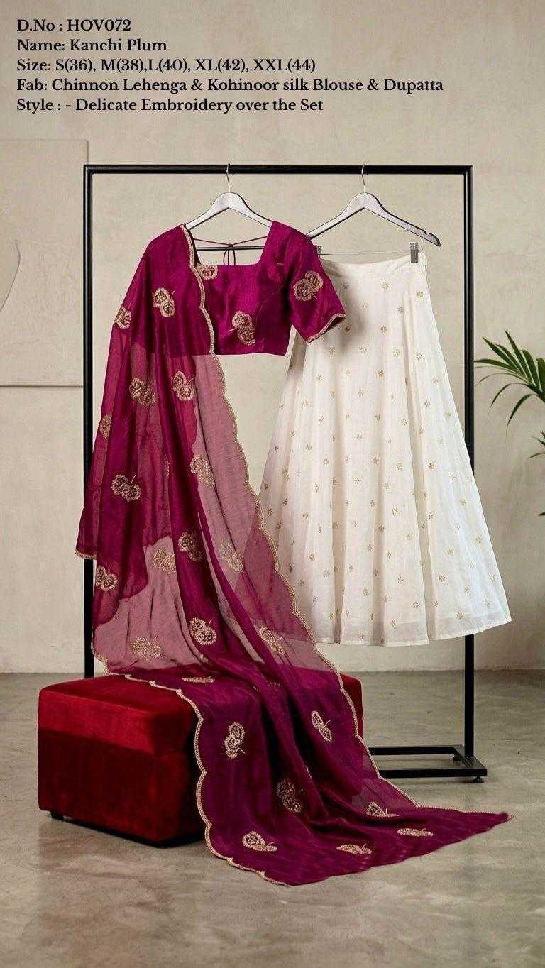 Kanchi Chinon Silk Traditional Lehenga
