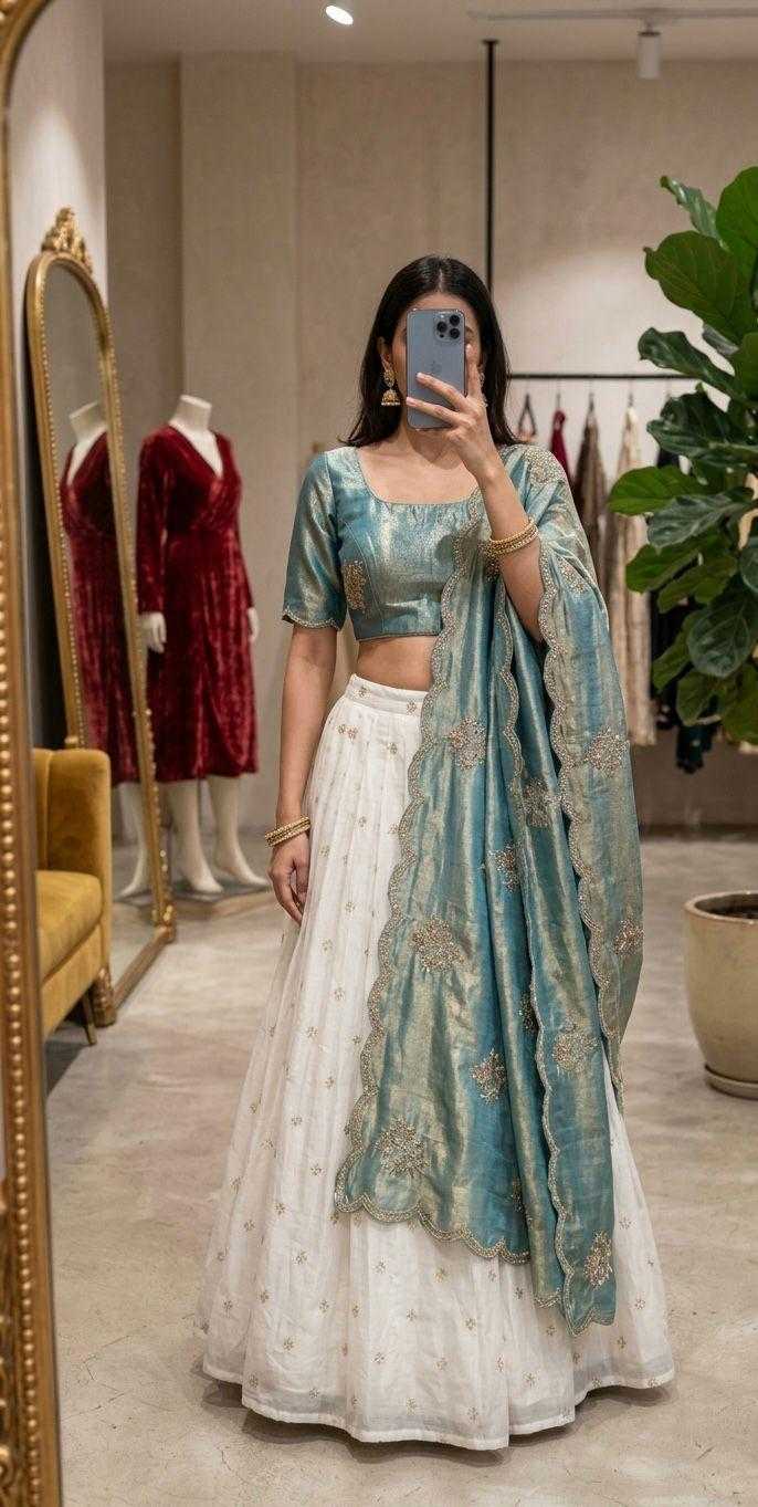 Kanchi Chinon Silk Traditional Lehenga