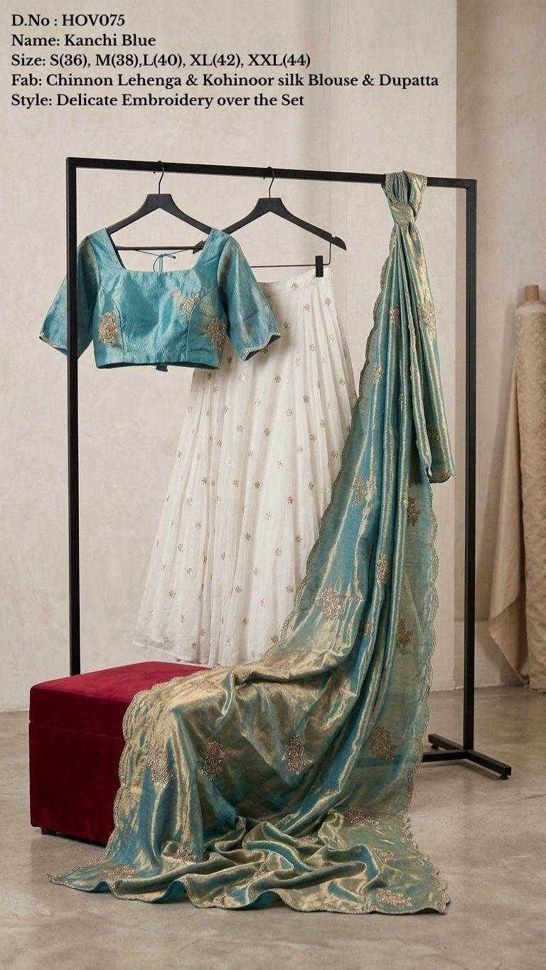 Kanchi Chinon Silk Traditional Lehenga