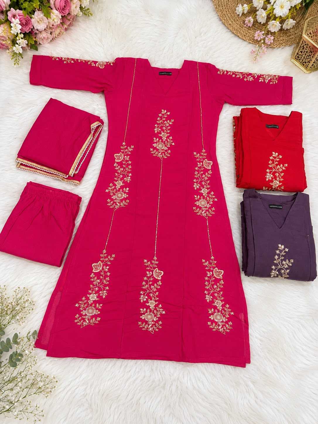 Chanderi Cotton Party Wear Kurti