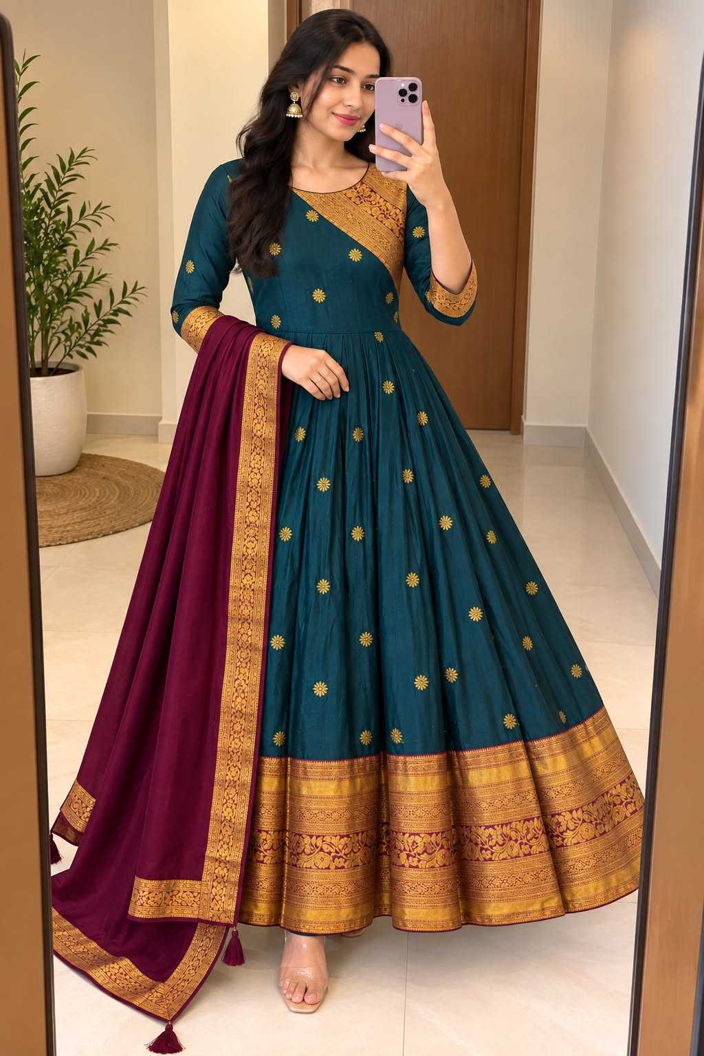 Loved Cotton Anarkali Suit