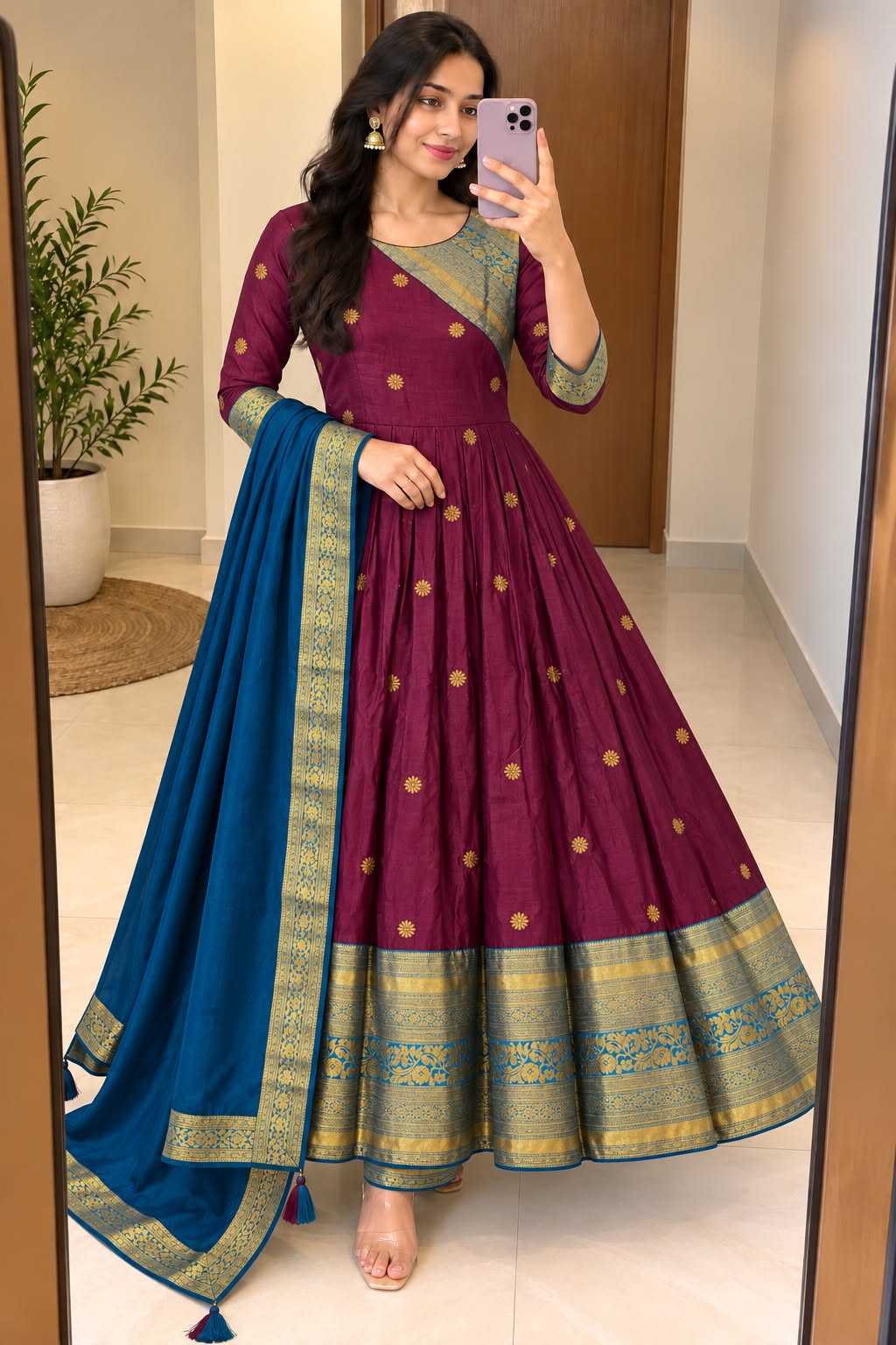 Loved Cotton Anarkali Suit