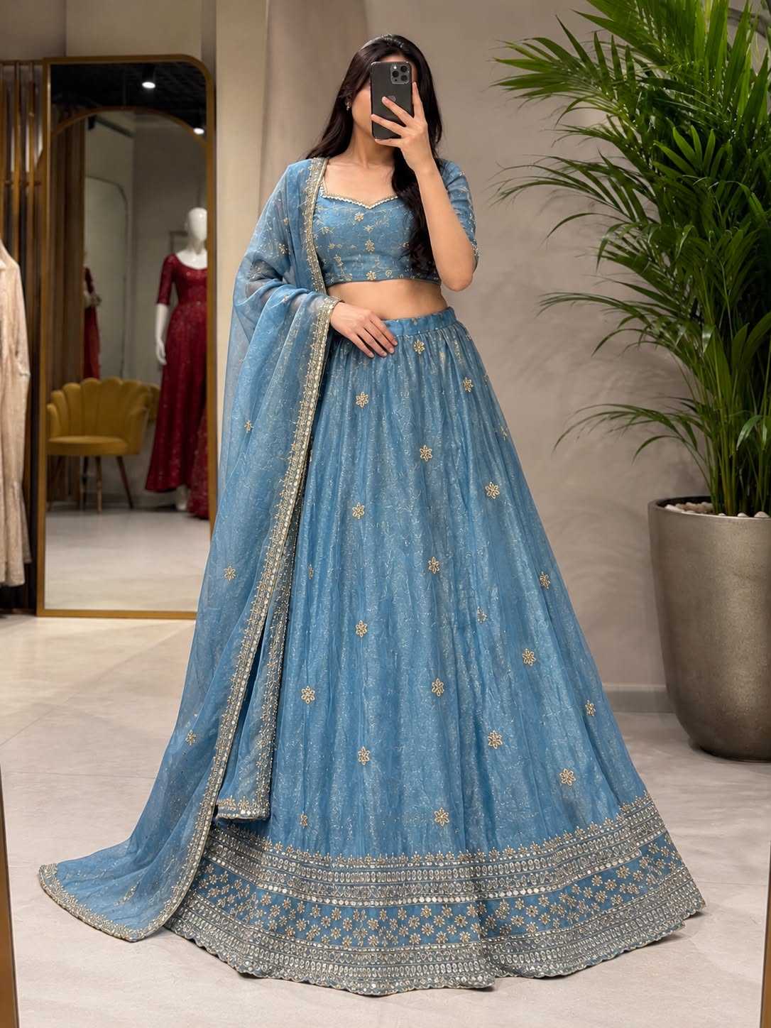 Mayuri Space Silk Designer Lehenga