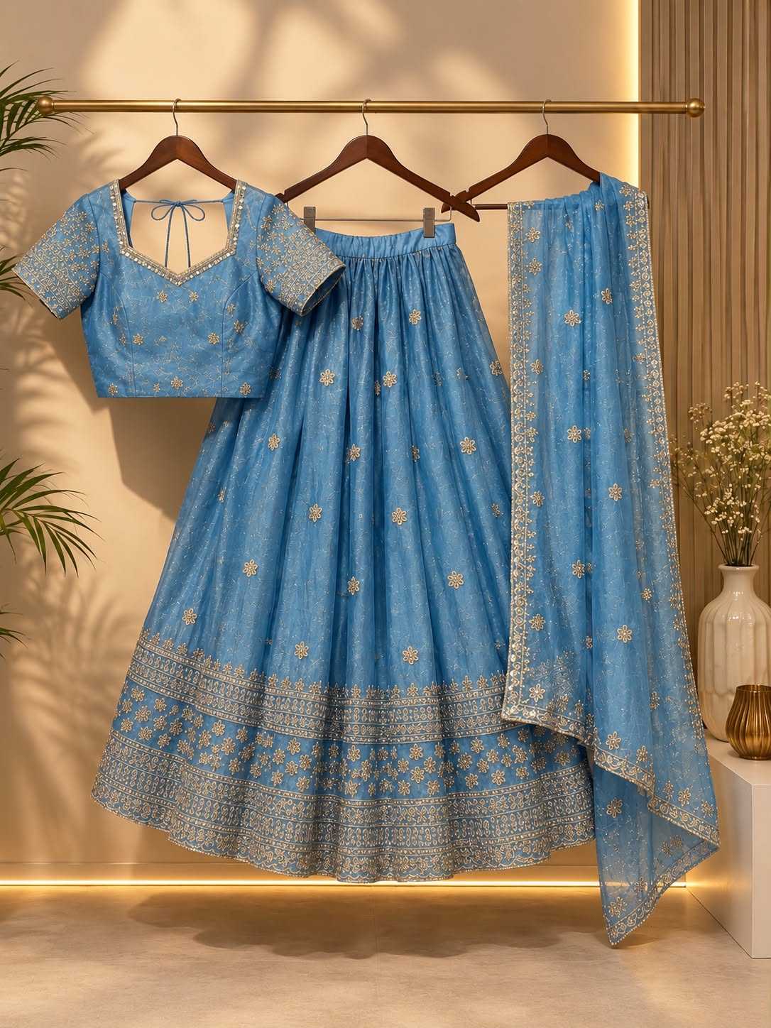 Mayuri Space Silk Designer Lehenga