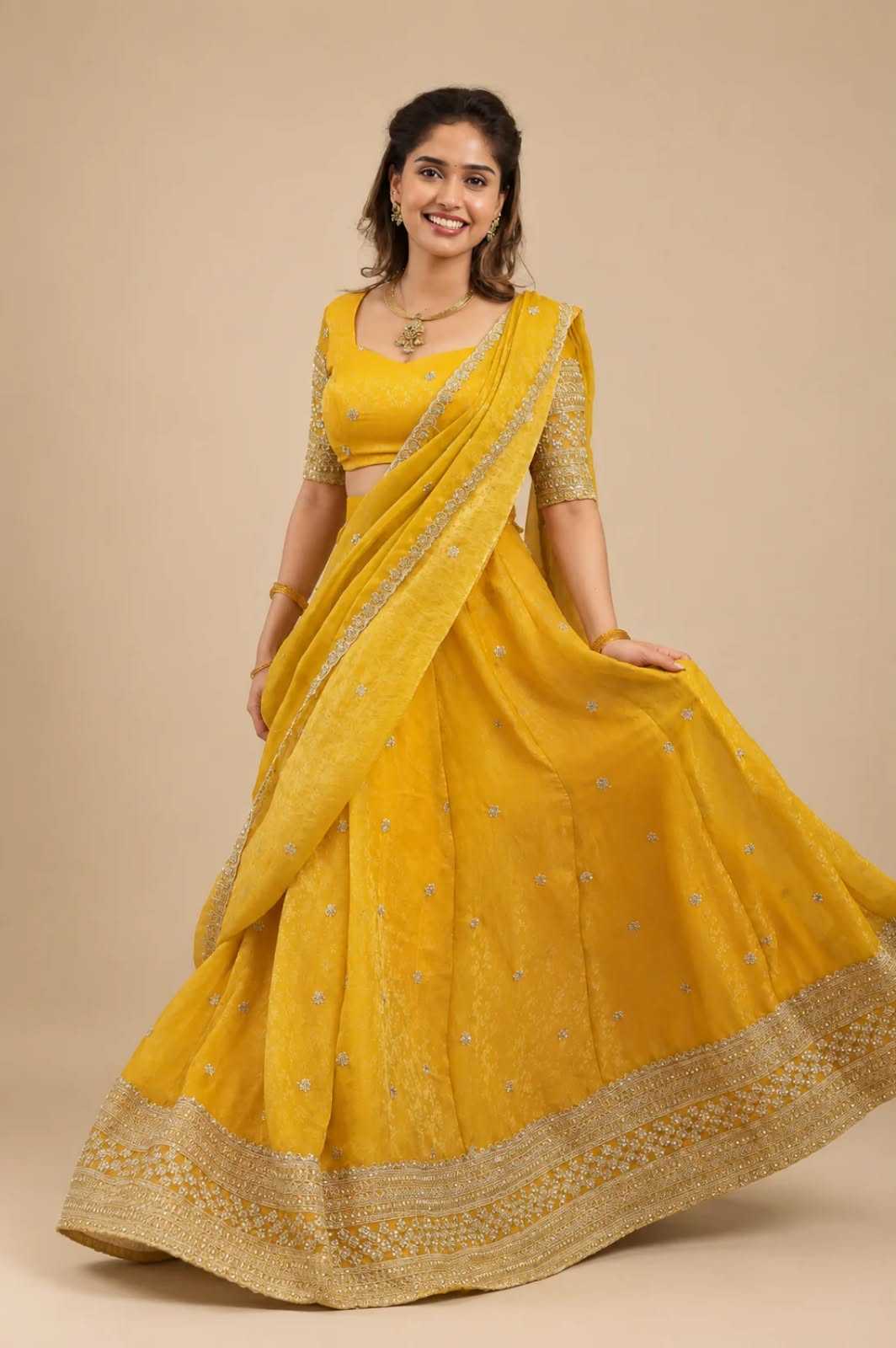 Mayuri Space Silk Designer Lehenga