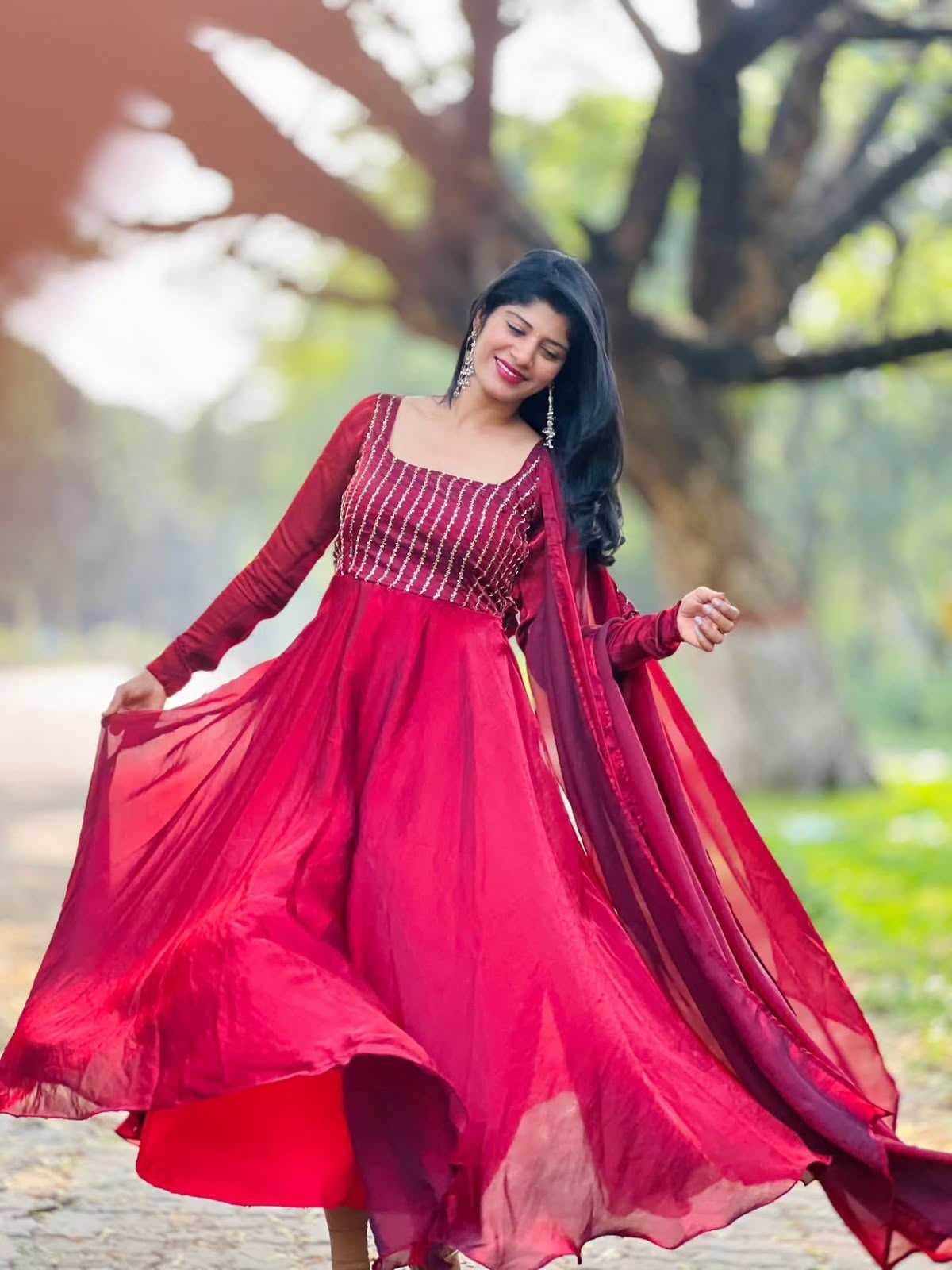 Miyara Georgette Anarkali Gown