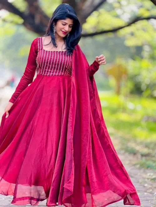 Miyara Georgette Anarkali Gown