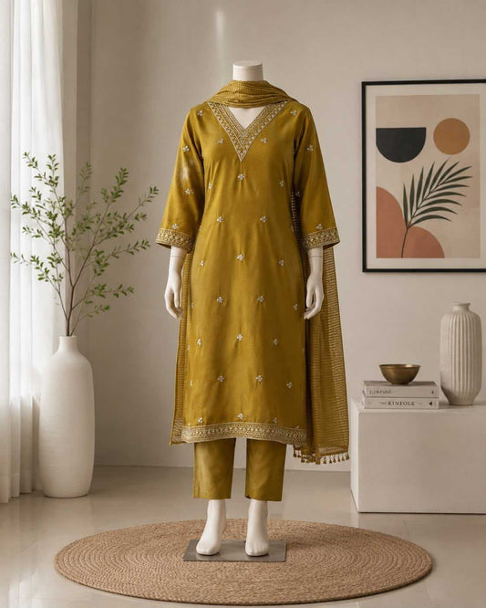 Nayantara Gajji Silk Designer Kurti