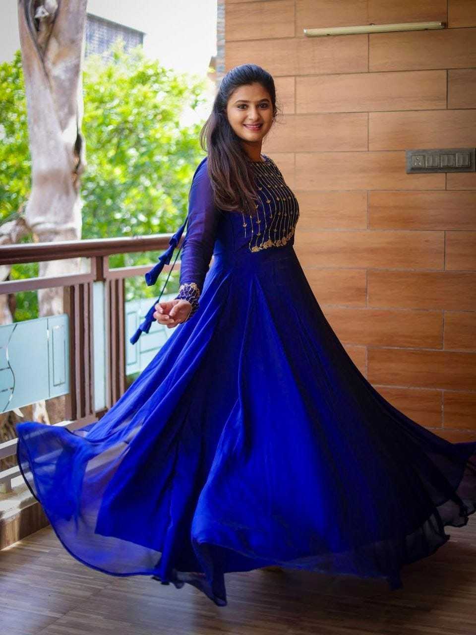 Georgette Embroidery Gown