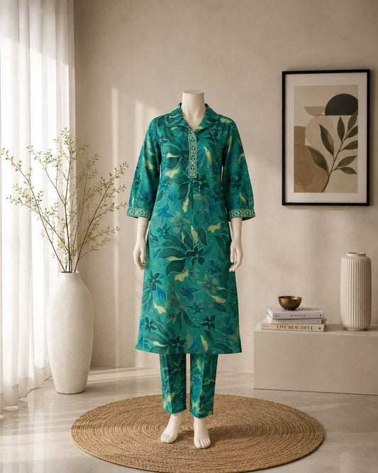 Neha Heavy Roman Silk Festive Kurti