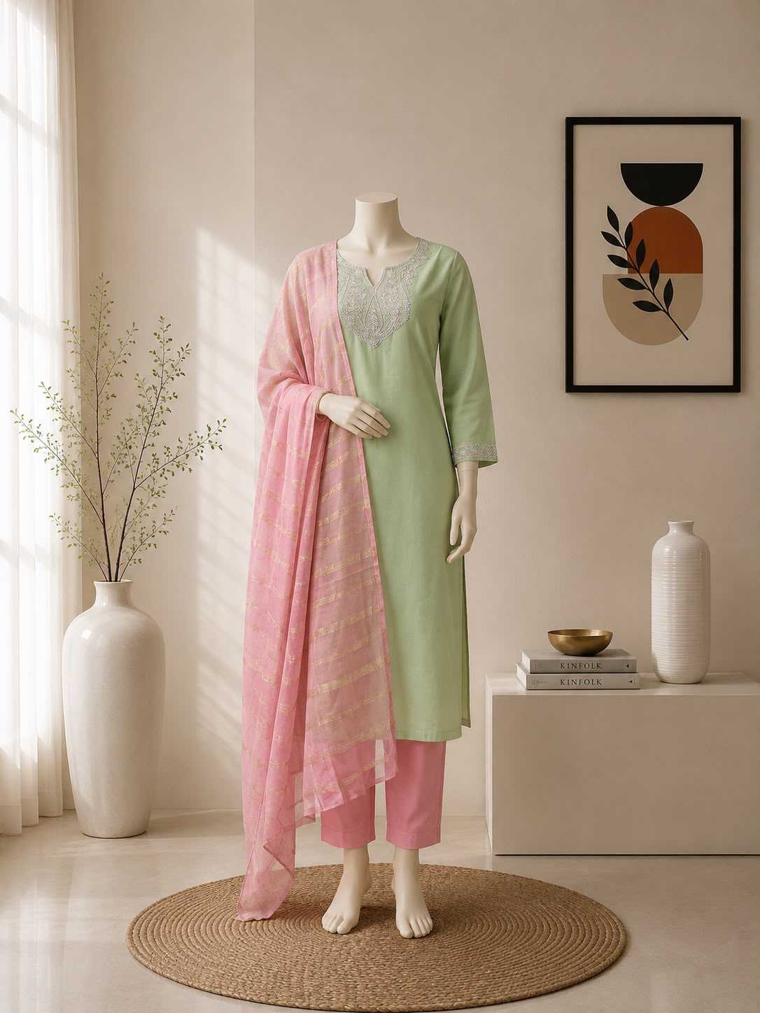 Nidhi Heavy Roman Silk Festive Kurti