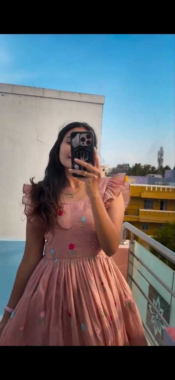 Nira Chanderi Cotton Maxi Dress