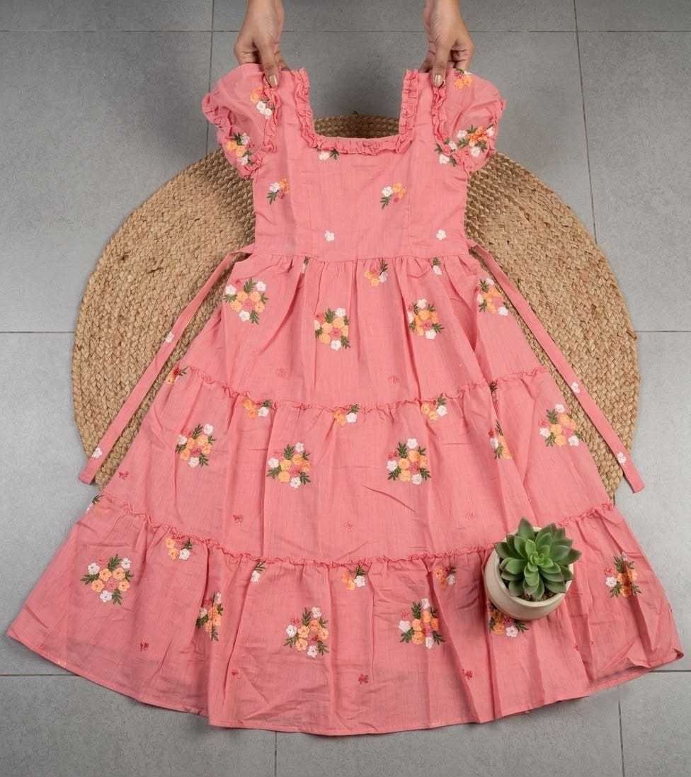 Chanderi Cotton Fancy Gown