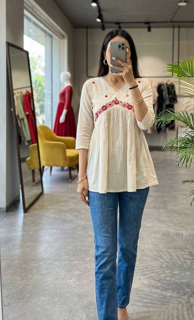 Orchid Cotton Designer Kurti