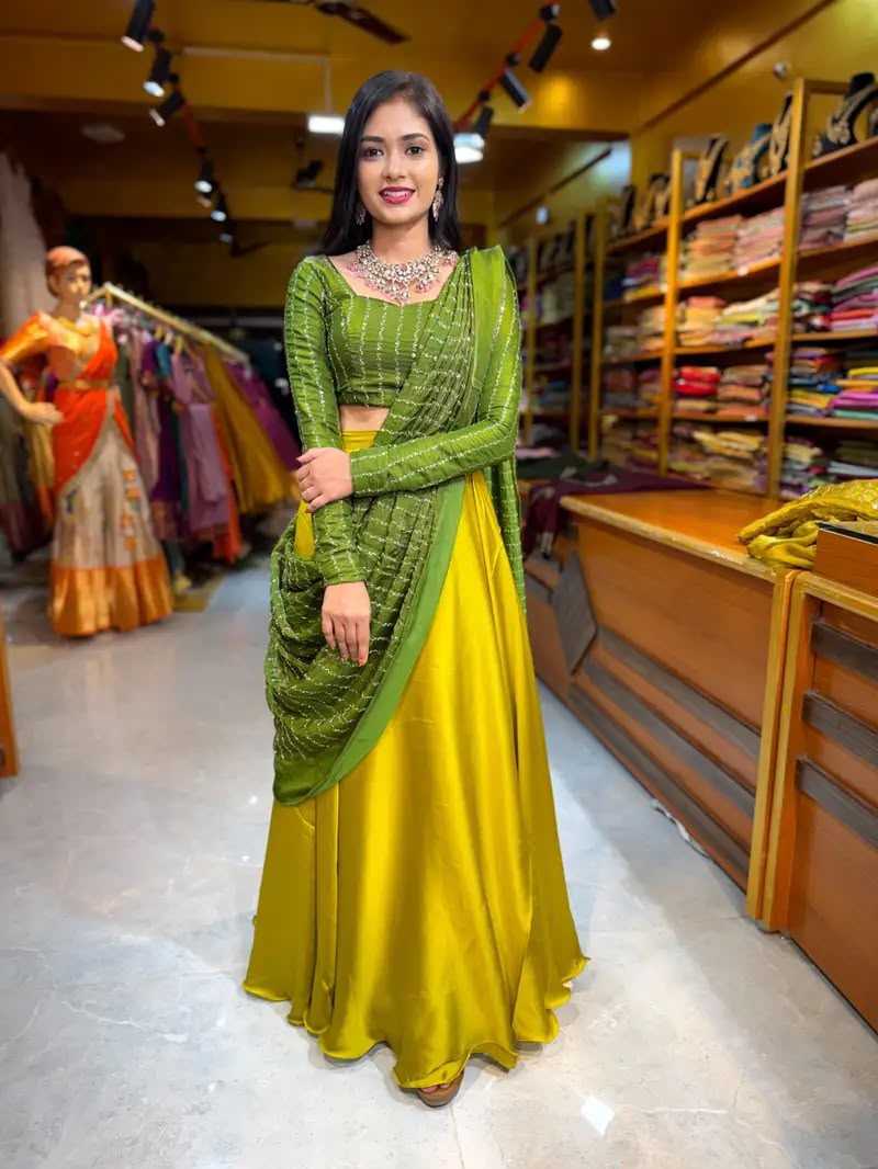 Pink Rangoli Silk Designer Lehenga
