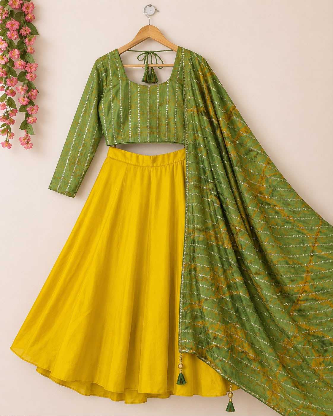Pink Rangoli Silk Designer Lehenga