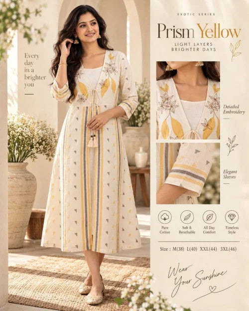 Prism Cotton Designer Kurti