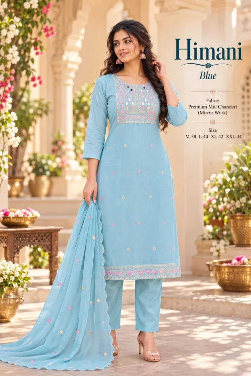 Rade Chanderi Silk Embroidery Suit