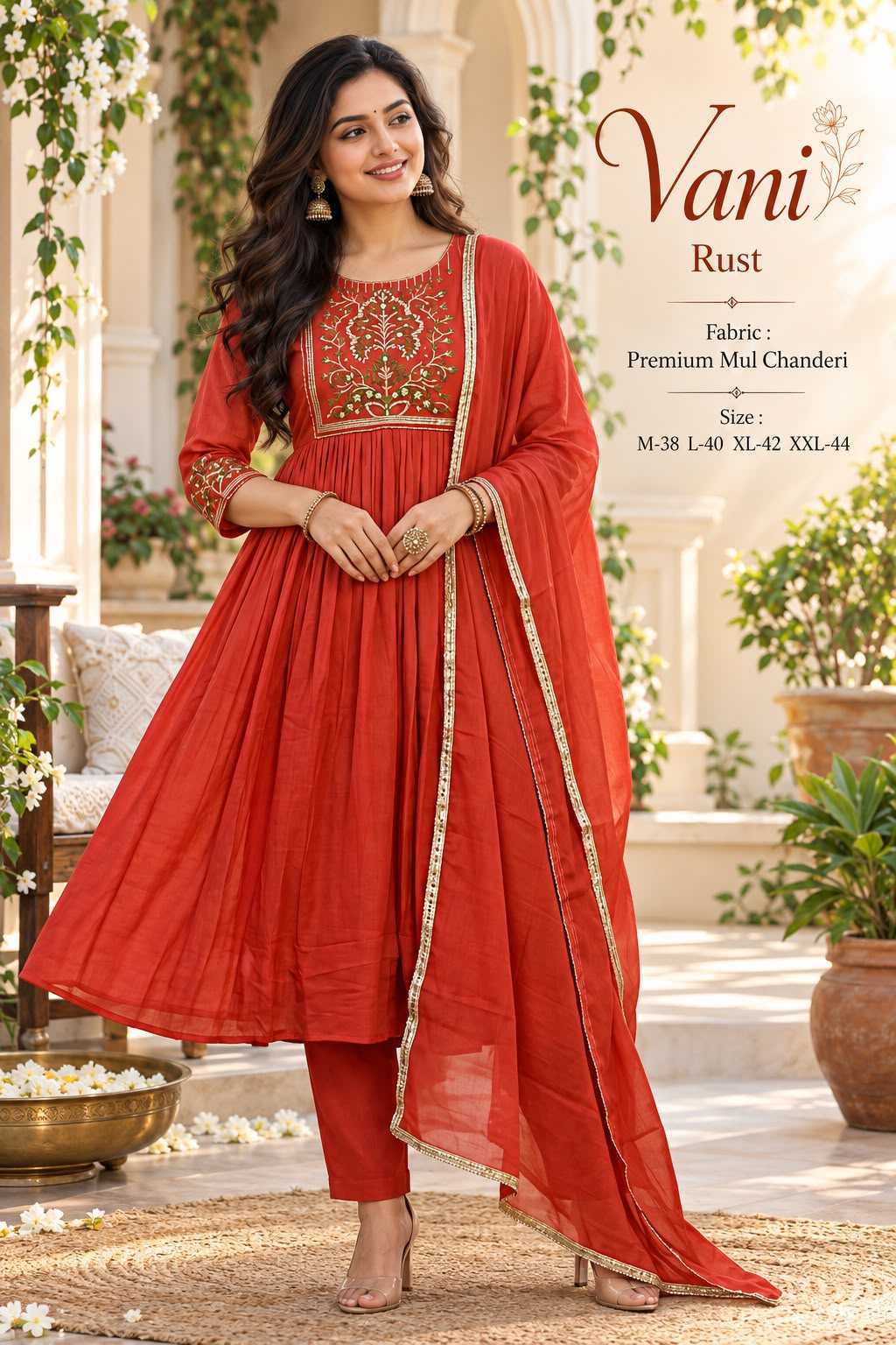 Shades Chanderi Cotton Festive Kurti