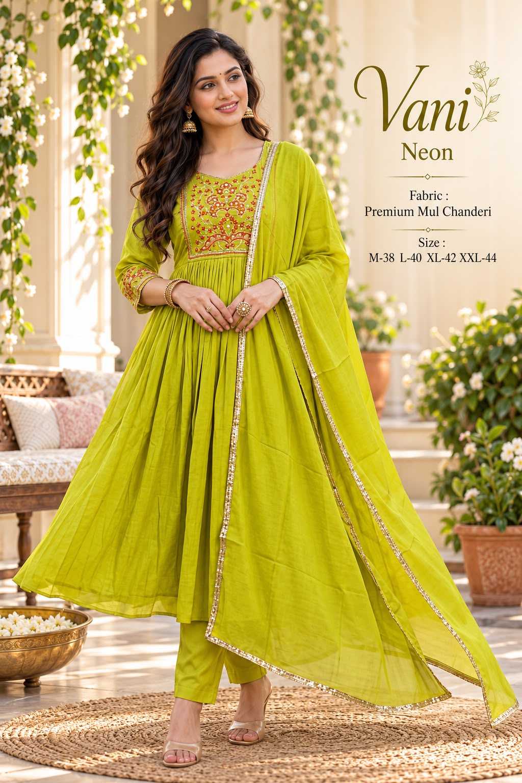 Shades Chanderi Cotton Festive Kurti