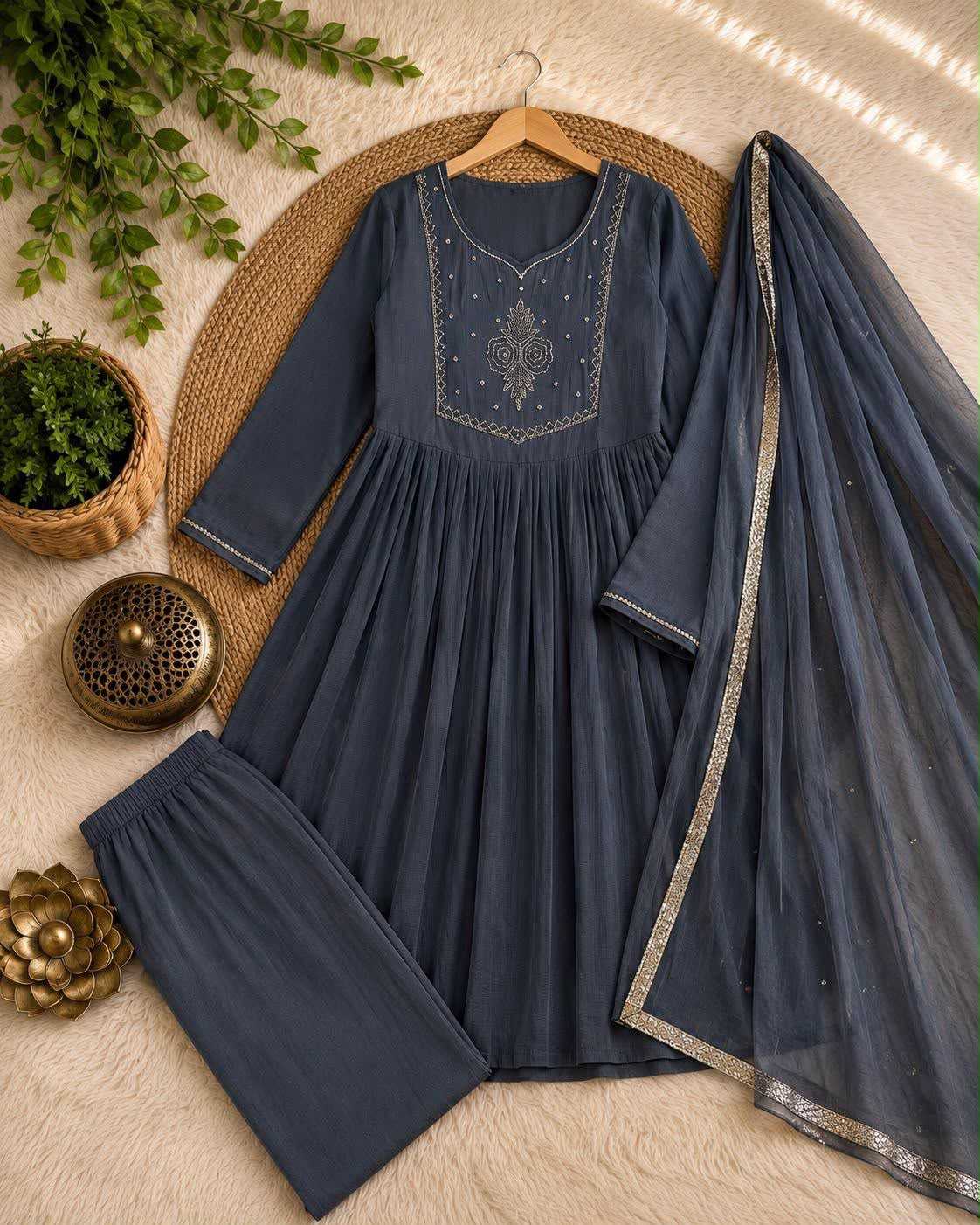 Chanderi Silk Festive Kurti