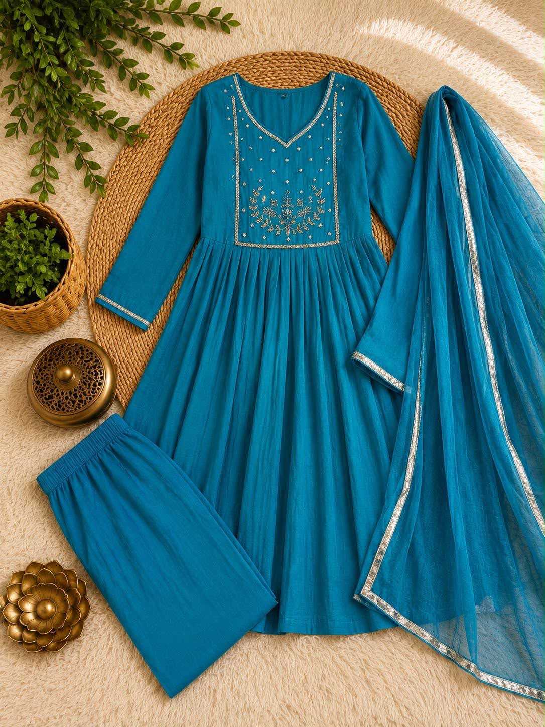 Chanderi Silk Festive Kurti