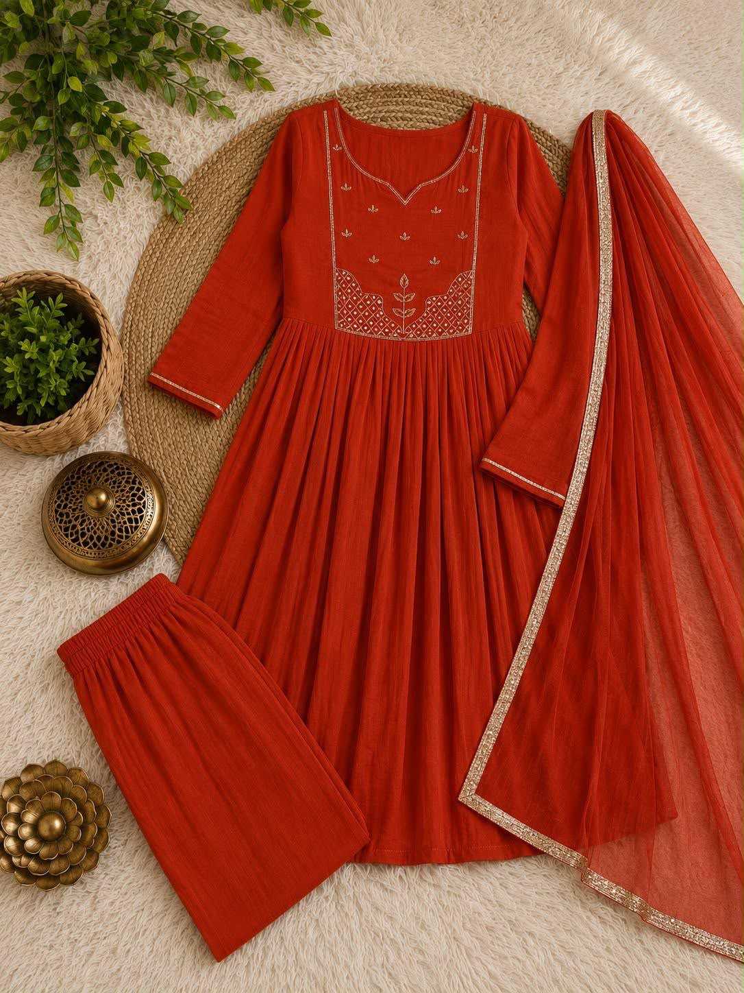 Chanderi Silk Festive Kurti