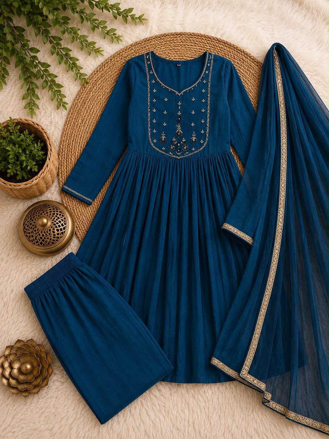 Chanderi Silk Festive Kurti