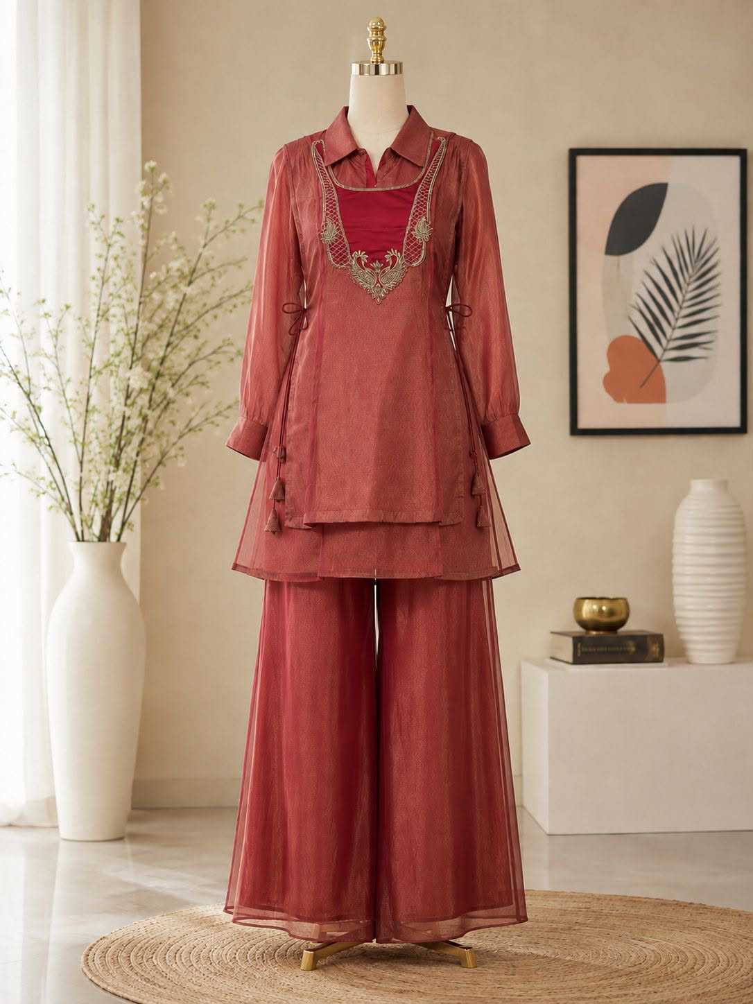 Shimmer Coord Tissue Co-ord Set
