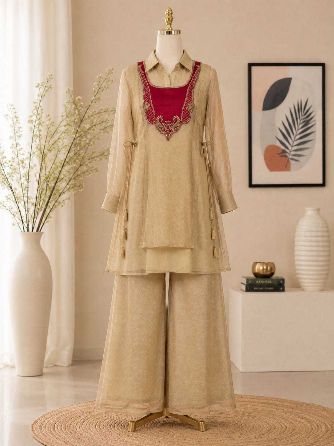 Shimmer Coord Tissue Co-ord Set