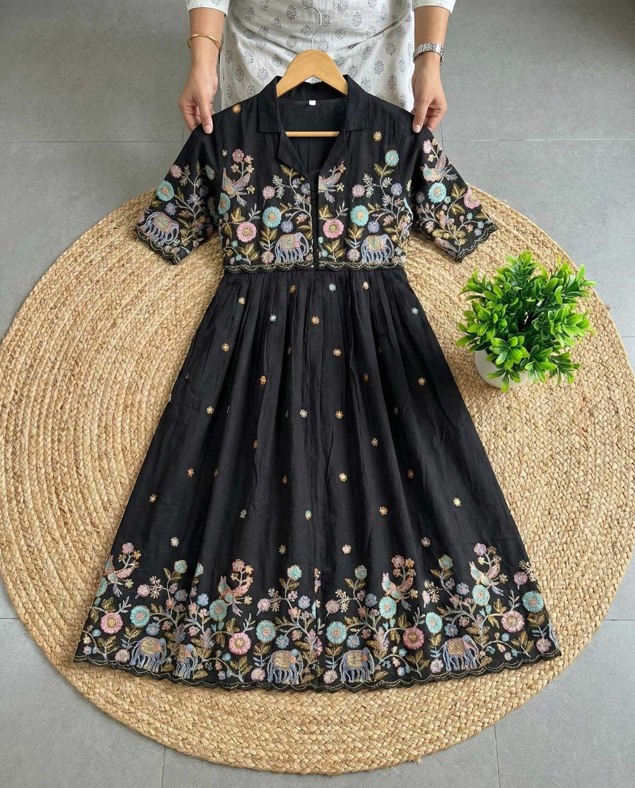 Vichitra Silk Fancy Gown