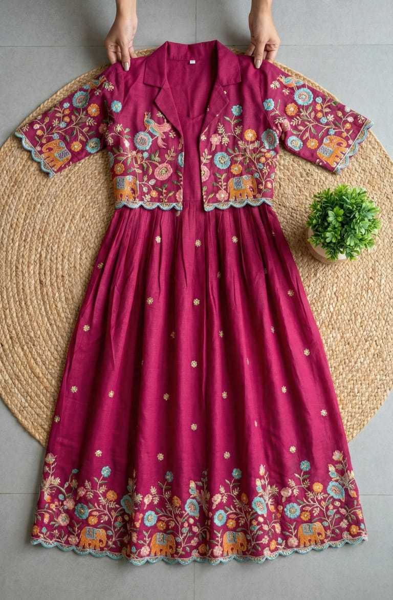 Vichitra Silk Fancy Gown