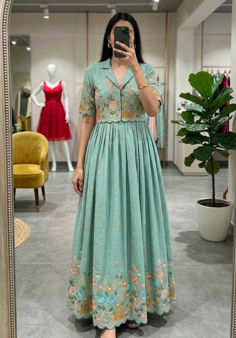 Vichitra Silk Fancy Gown