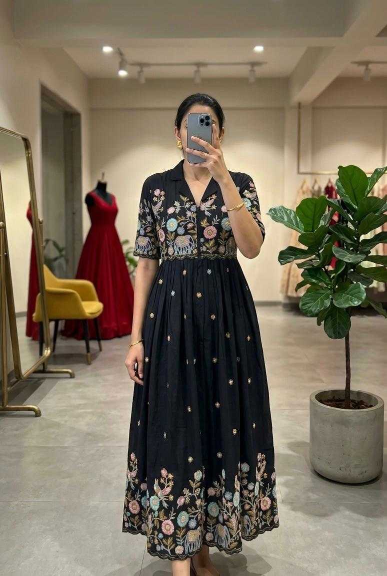 Vichitra Silk Fancy Gown