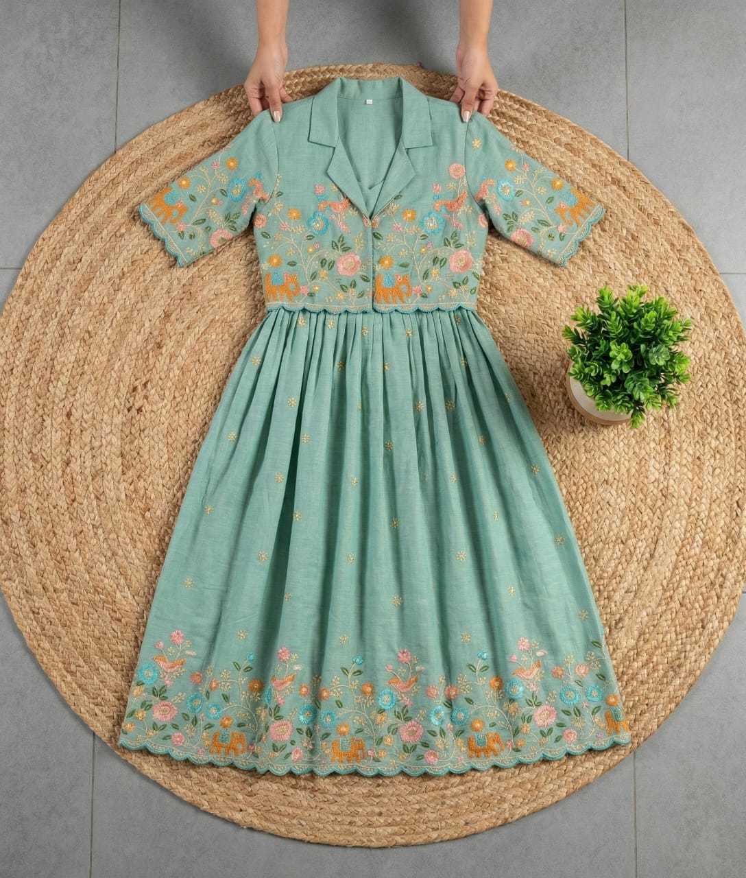 Vichitra Silk Fancy Gown