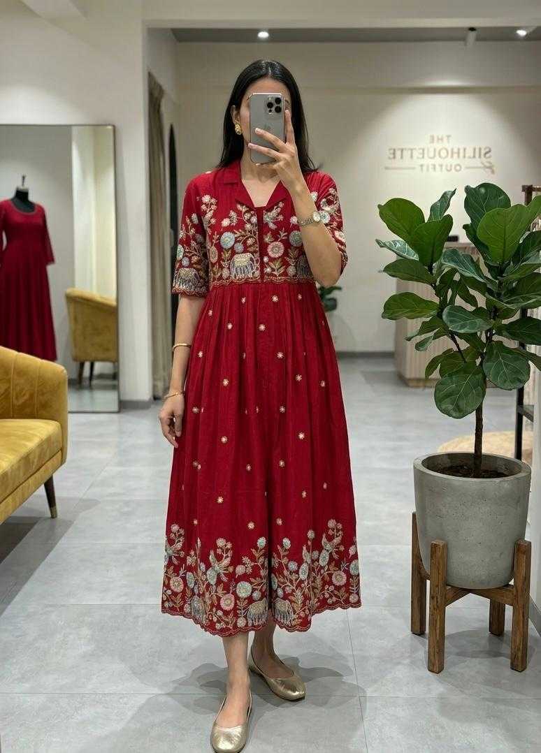 Vichitra Silk Fancy Gown