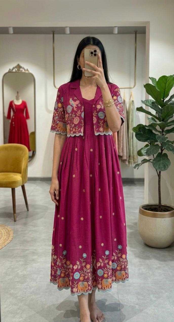Vichitra Silk Fancy Gown