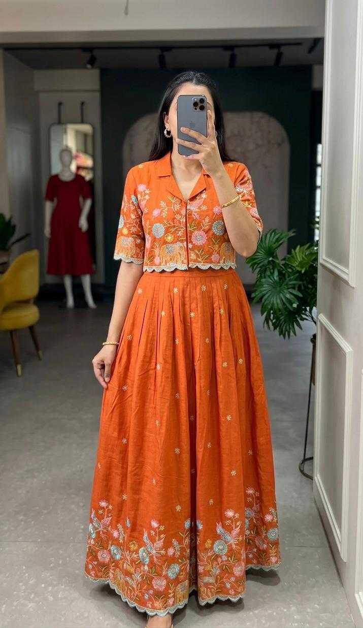 Vichitra Silk Fancy Gown