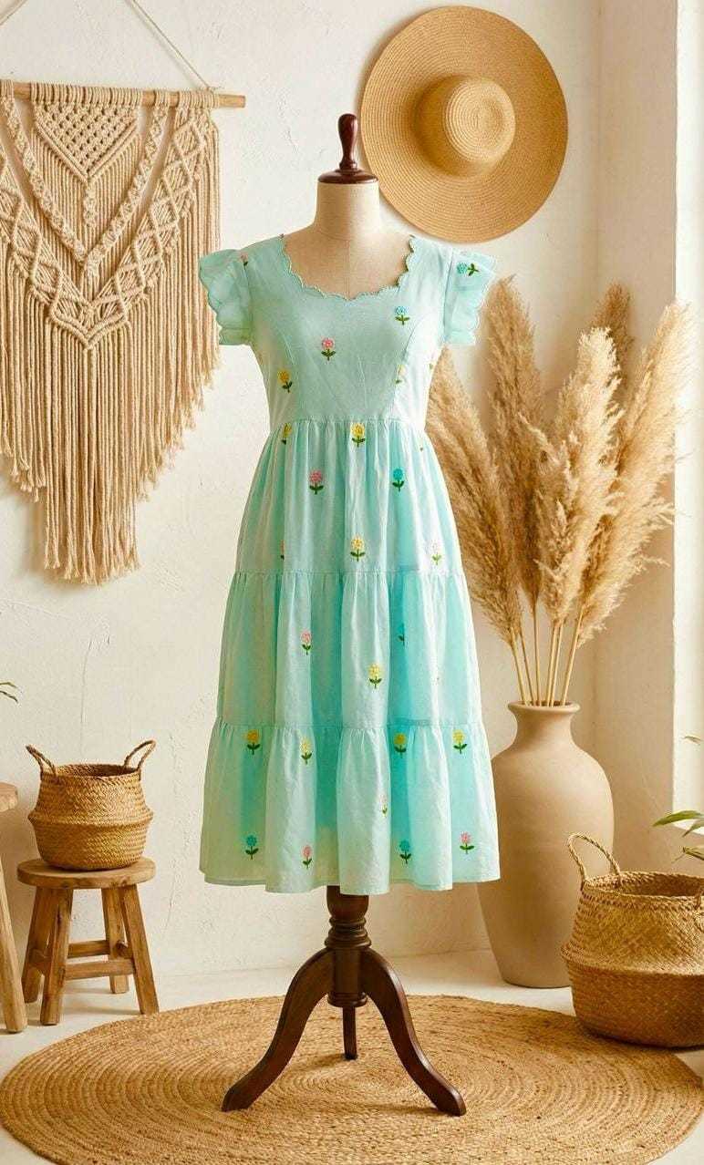 Sia Chanderi Cotton Maxi Dress