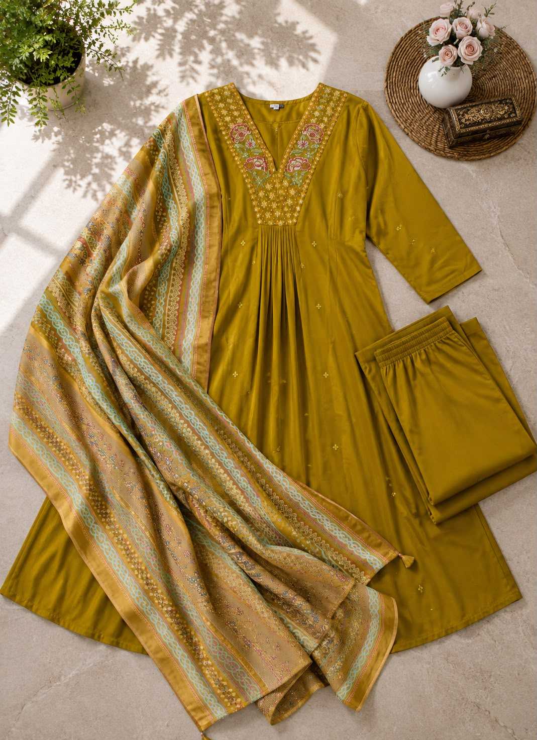 Uire Georgette Anarkali Gown