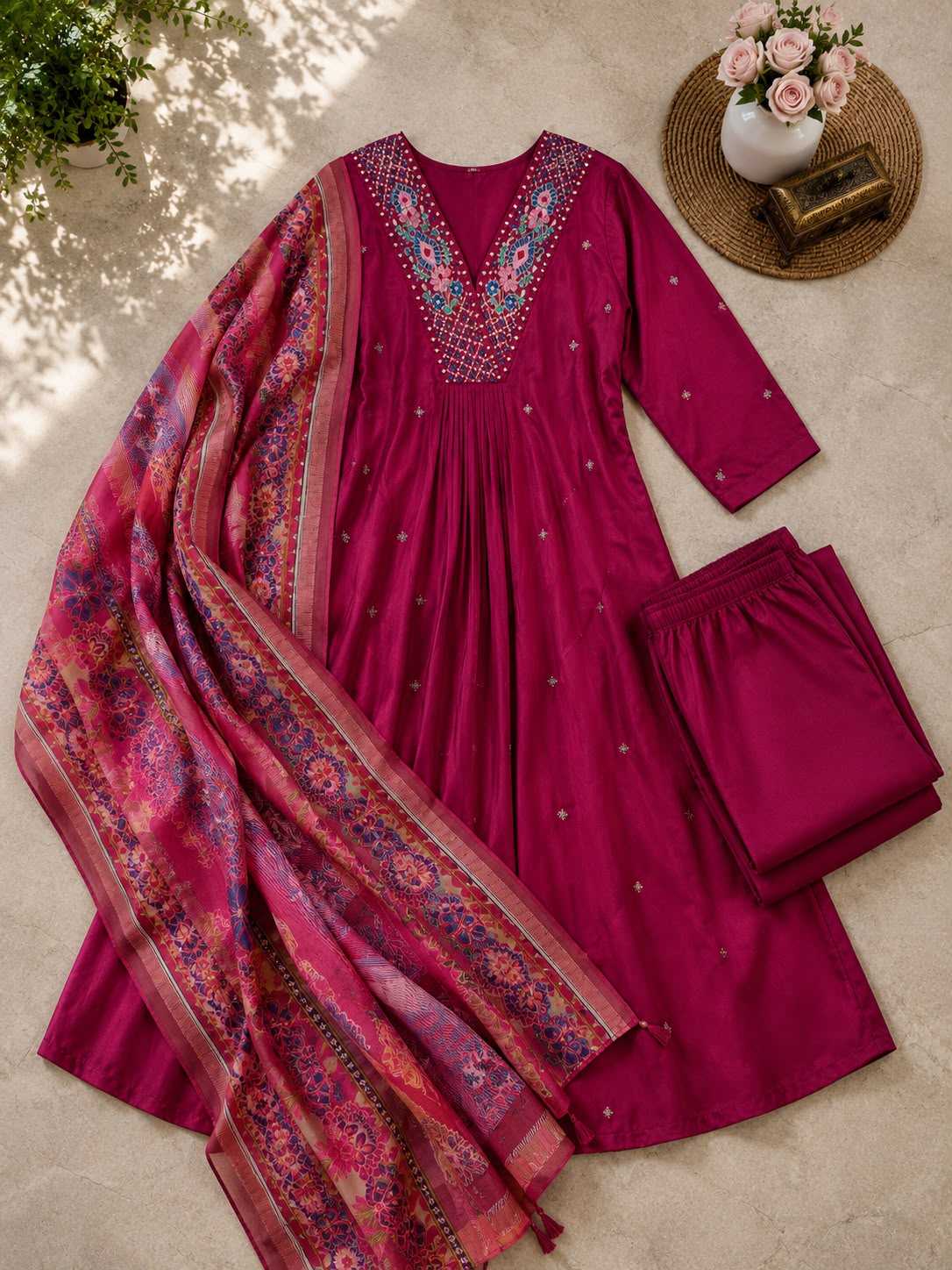 Uire Georgette Anarkali Gown