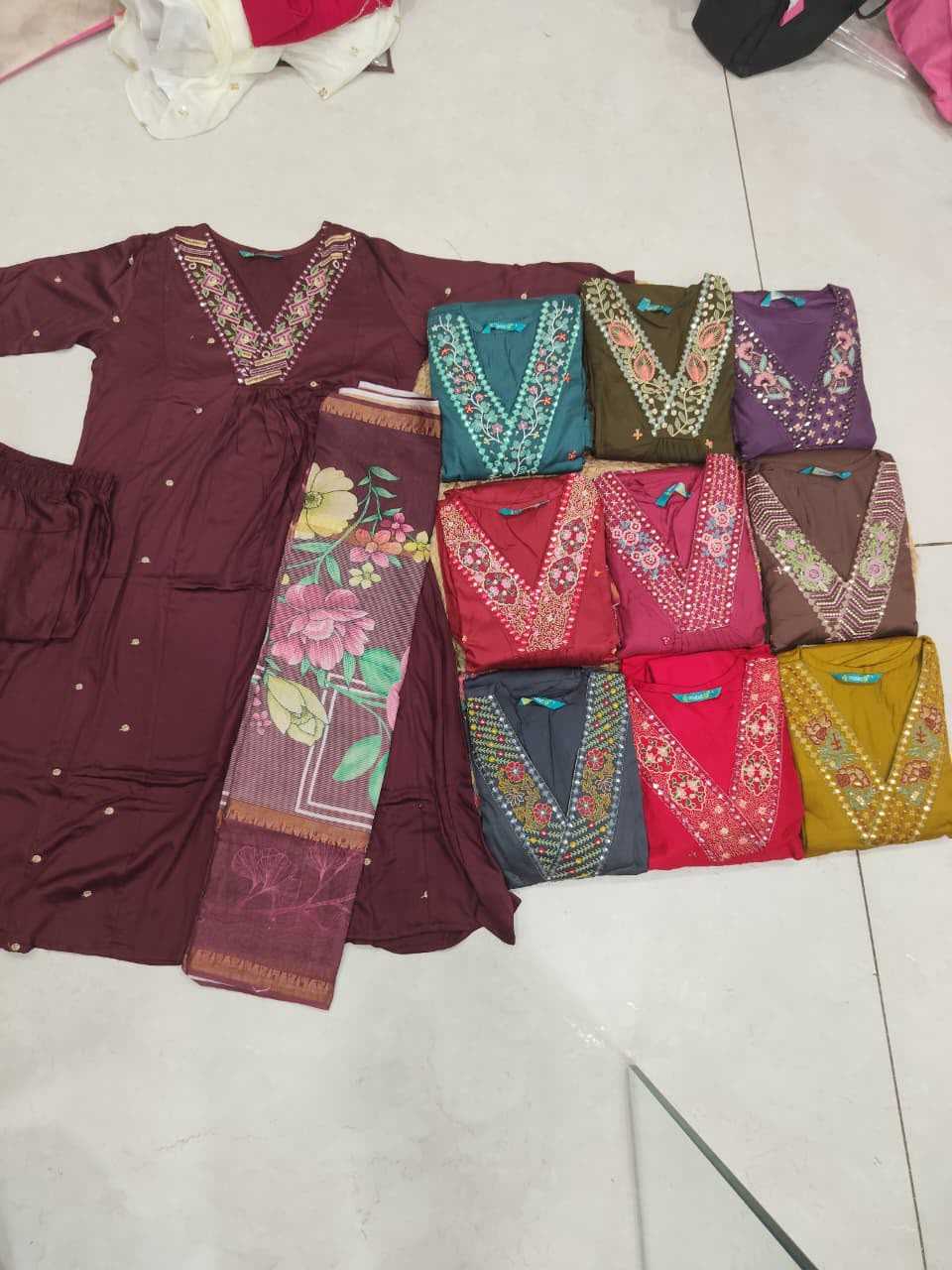 Uire Georgette Anarkali Gown