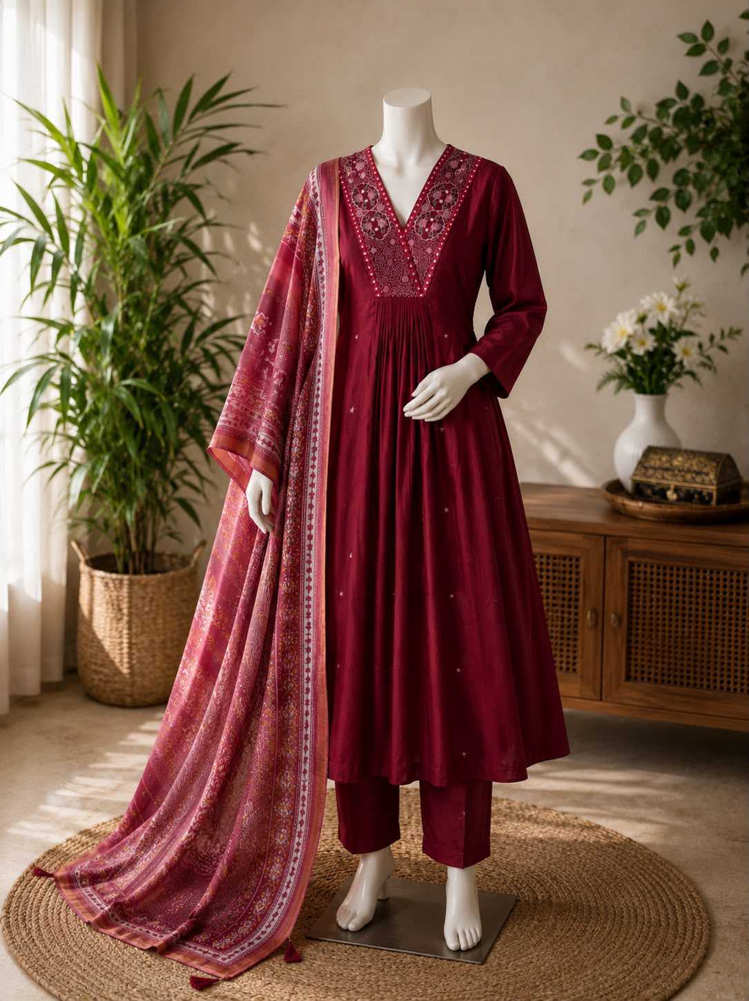 Uire Georgette Anarkali Gown