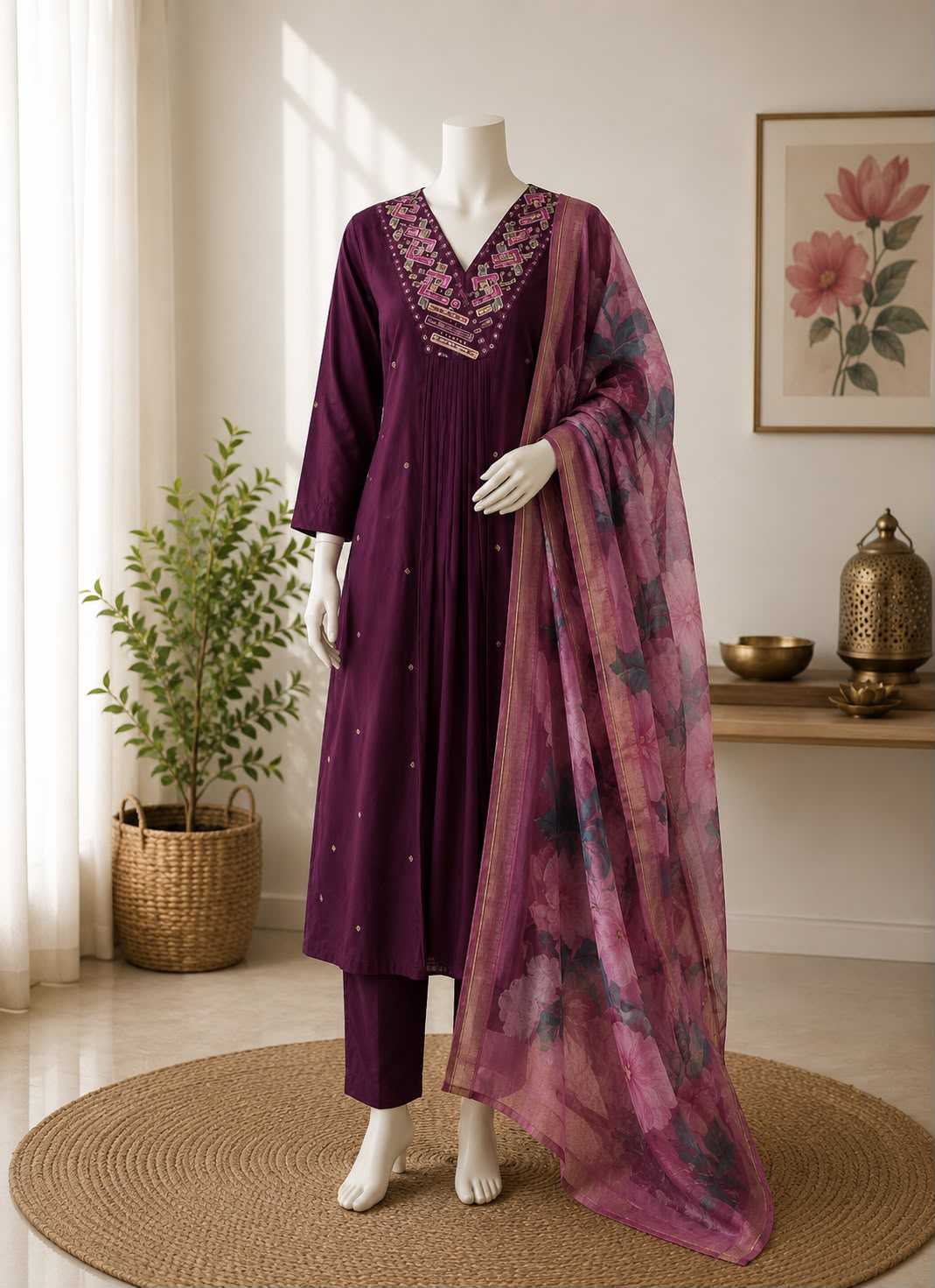 Uire Georgette Anarkali Gown