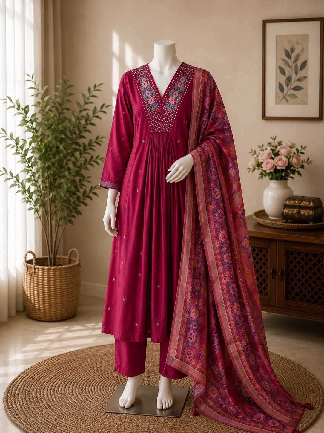 Uire Georgette Anarkali Gown