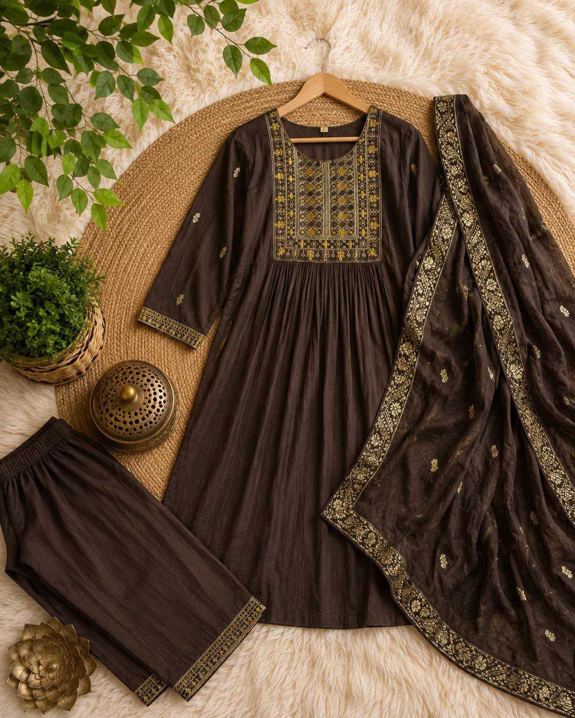 Vedanshi Slubby Festive Kurti