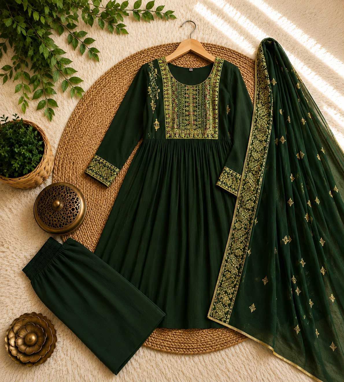 Vedanshi Slubby Festive Kurti
