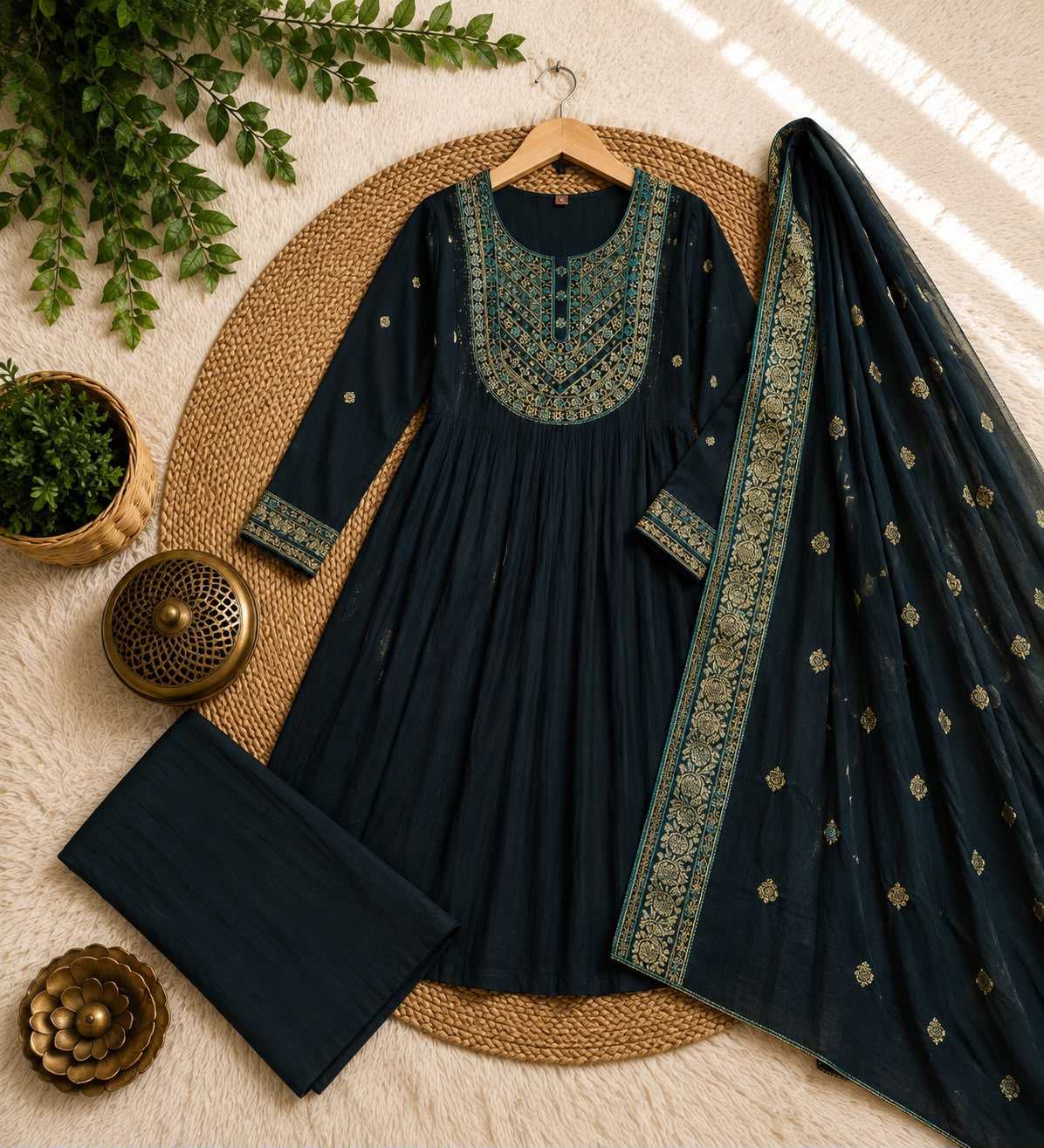 Vedanshi Slubby Festive Kurti