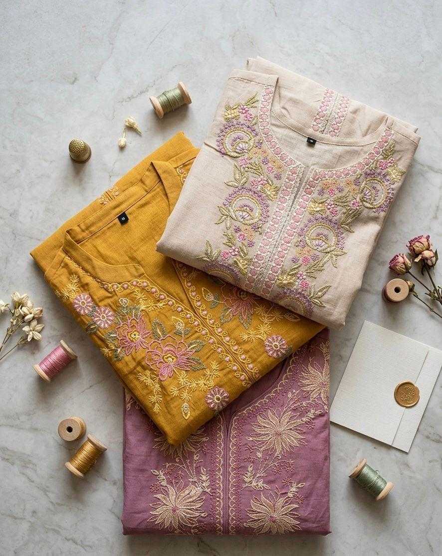 Woven Vines Chanderi Soft Co-ord Set