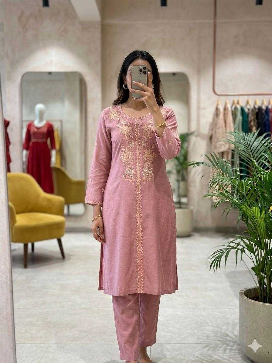 Woven Vines Chanderi Soft Co-ord Set